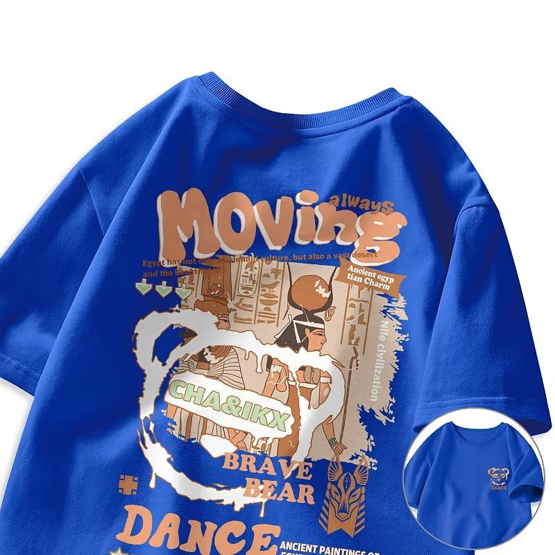 Áo Thun Mùa Hè Tay Ngắn Cổ Tròn In Chữ Có Size M-3XL Dành Cho Cặp Đôi