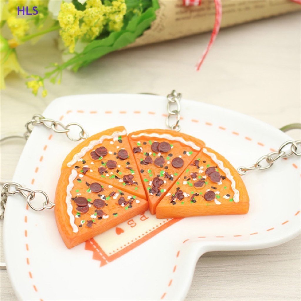 Set 1 / 6 Móc Khóa Hình Bánh Pizza Dễ Thương