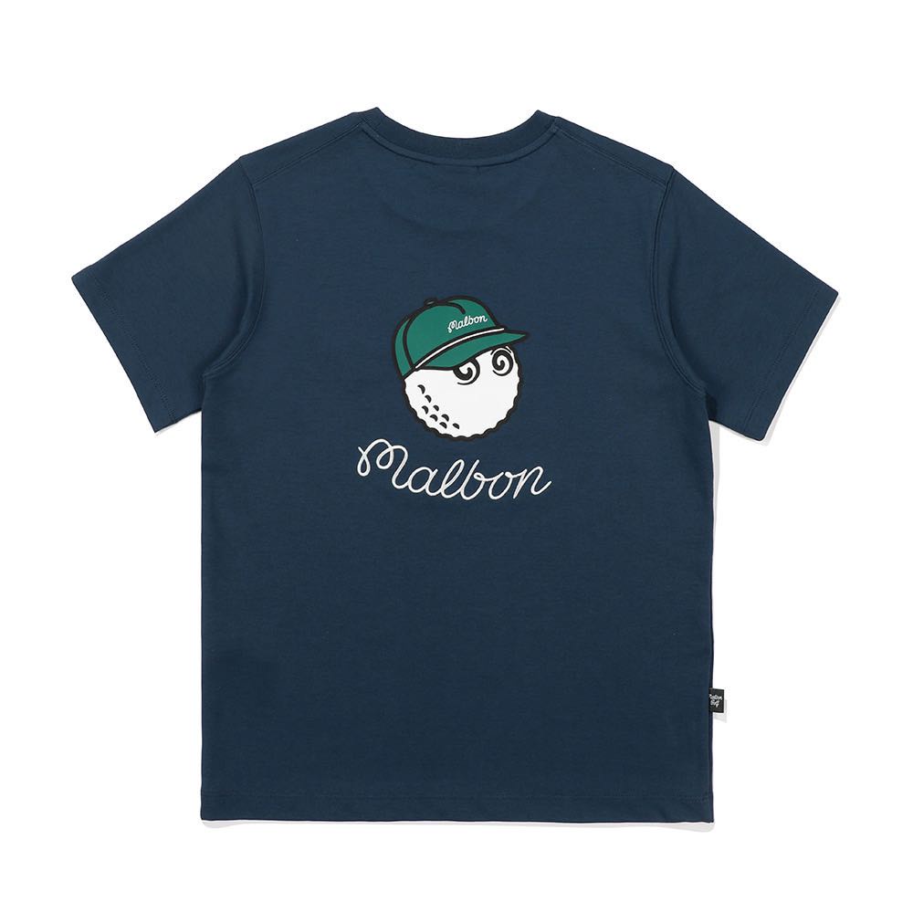 Áo Thun Cotton Trơn Cổ Tròn Ngắn Tay In Họa Tiết Malbon Golf Cho Nam Nữ