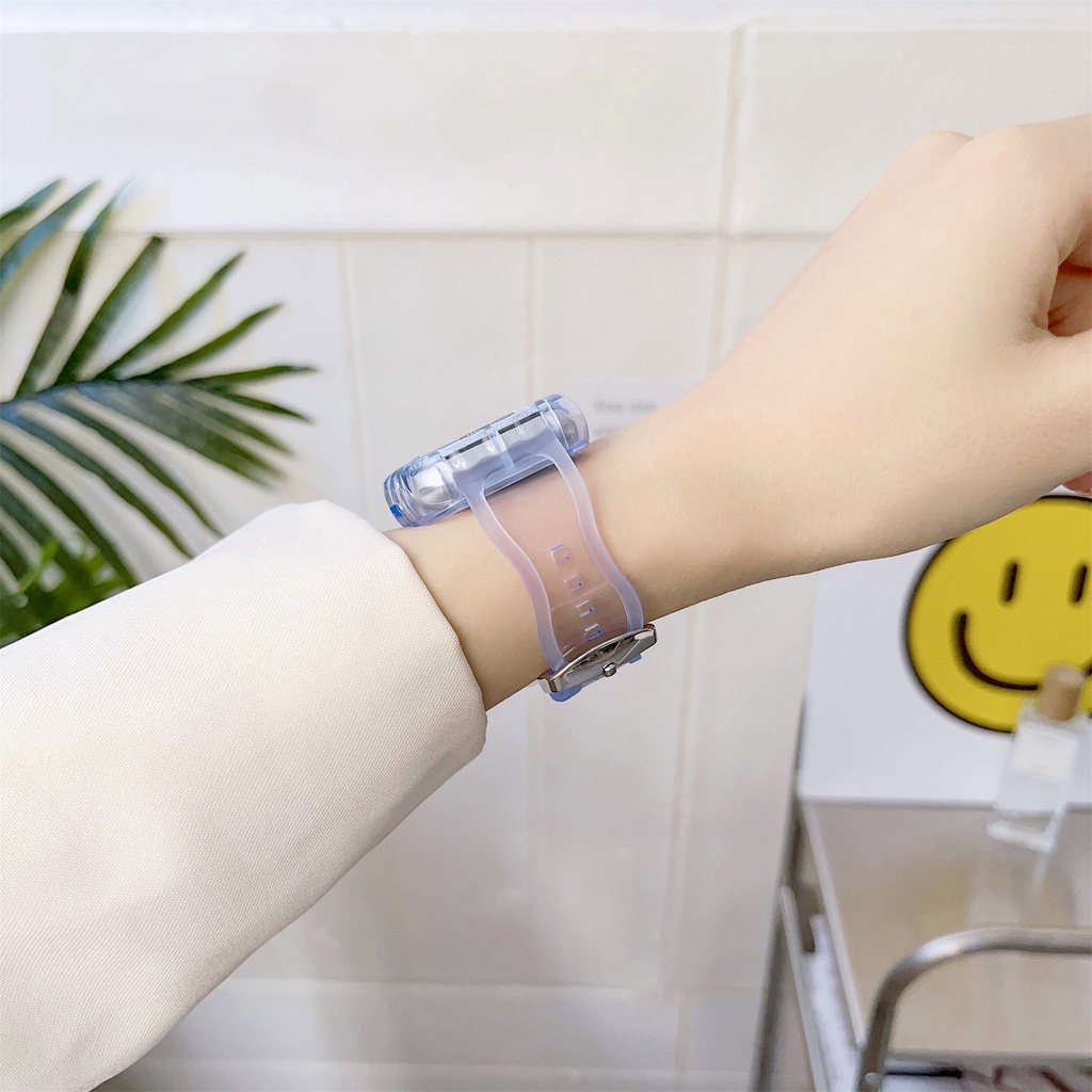 Toàn Bộ Ốp Bảo Vệ Trong Suốt Bằng Cao Su Dành Cho Apple iWatch Series 8 7 6 SE 5 4 3 2 1 41mm 45mm 44mm 42mm 40mm 38mm