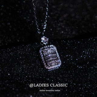 Dây chuyền mạ bạc đính đá zircon siêu lấp lánh