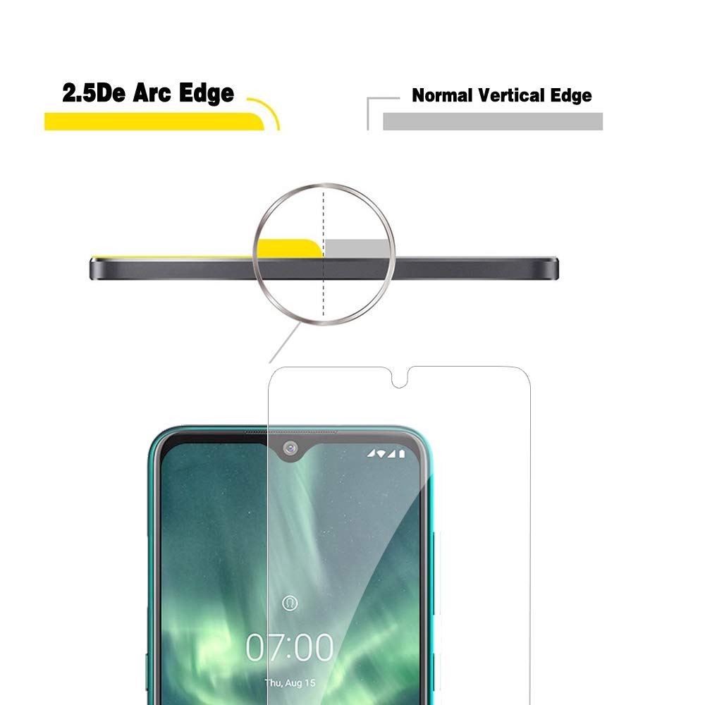 Kính cường lực bảo vệ màn hình cho Nokia C1 C2 7.2 6.2 2.3 2.2 5.3 X71 4.2 3.2 1 3.1 6.1 5.1 3.1 2.1 7 8 Plus 8.1 X7