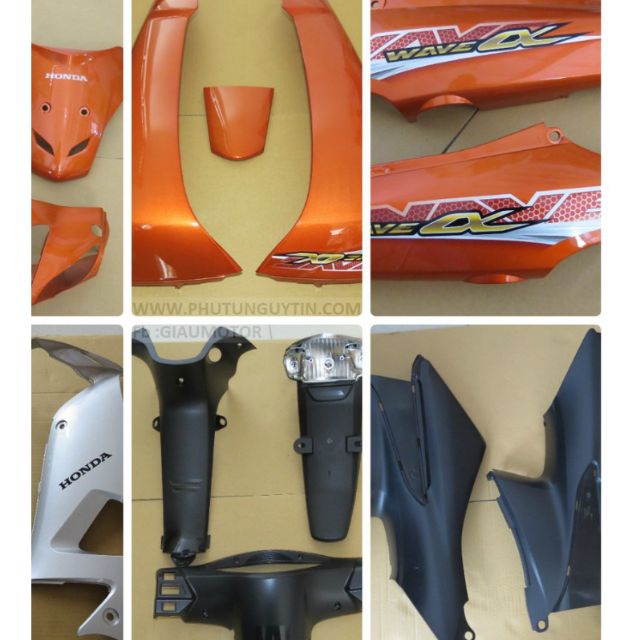 Full bộ dàn áo Wave A nhiều màu hàng Zin chính hãng Honda - VJC SÀI GÒN