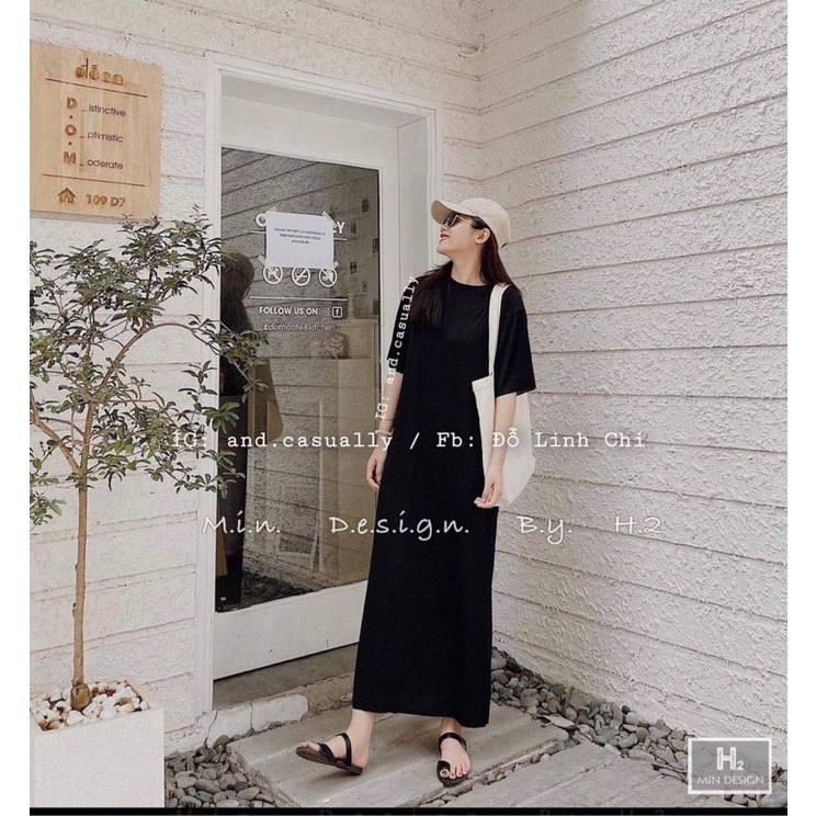 Váy suôn zara chất gân cao cấp