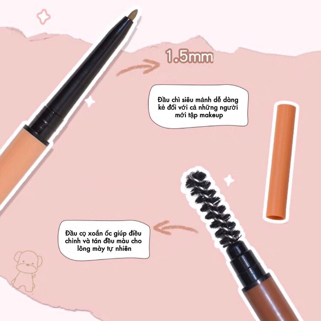 Chì kẻ mày Gogo Tales Fiber Mist Ultra Fine Eyebrow Pencil