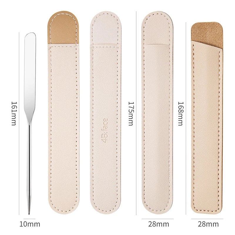 Que Trộn Kem Nền Trang Điểm Bằng Thép Không Gỉ Cho Nữ