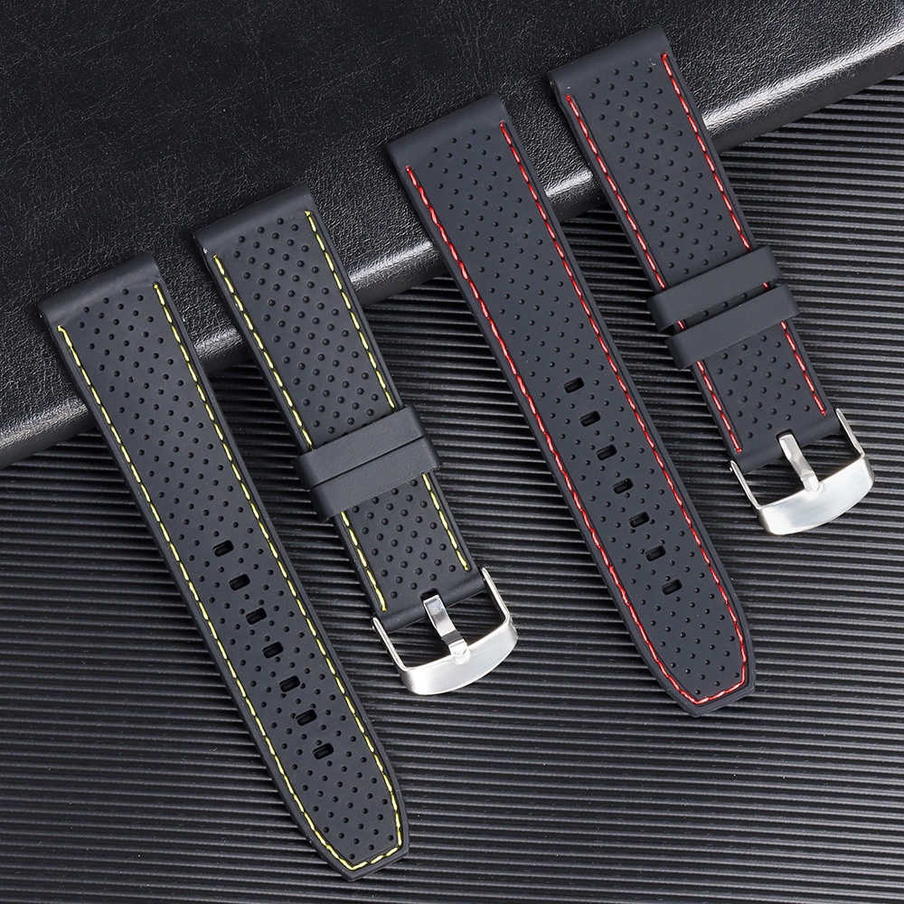 Dây Đeo Đồng Hồ Bằng Cao Su Silicone Thoáng Khí Chống Nước 20mm 22mm Cho Seiko