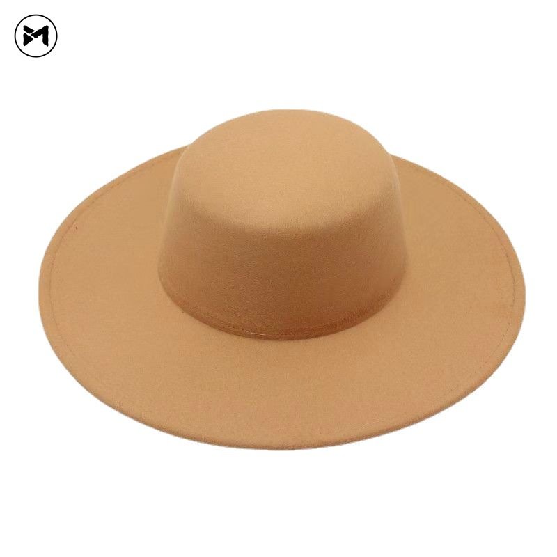 Mũ Len Rộng Vành Thiết Kế Mới Thời Trang Mùa Xuân Thu Theo Phong Cách Pháp