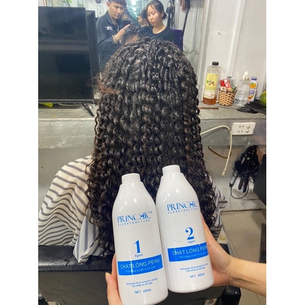 Uốn Xoăn Lạnh Cao Cấp Siêu Xoăn Princhic 800mlx2 Hair Perm Liquid - KV09