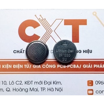 CR1220 Pin 3V 12mm