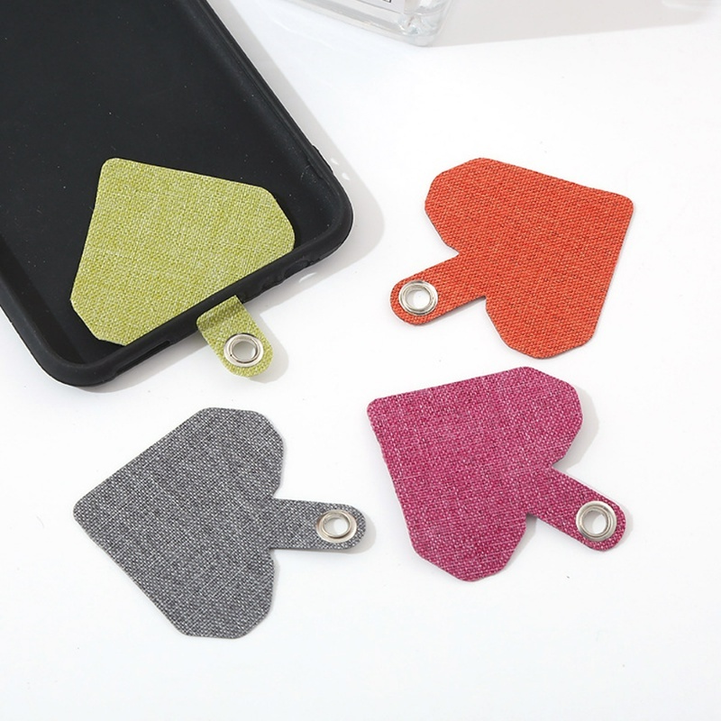 Dây Đeo Điện Thoại / Thẻ / Đệm Hình Trái Tim Nhiều Màu Chống Trầy Xước Có Thể Tháo Rời