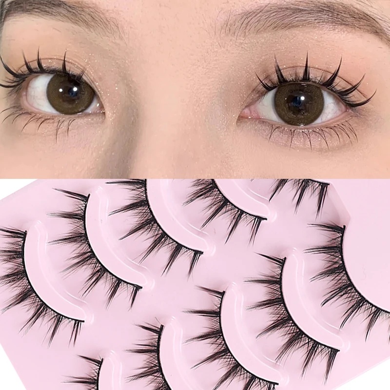 Set 5 Cặp Lông Mi Giả Mềm Mại Uốn Cong Lông Mi Phong Cách Lolita