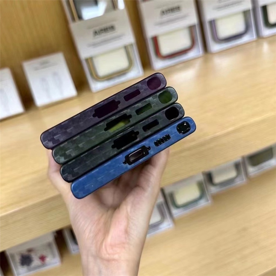 Ốp Lưng Tpu Kết Cấu Sợi Carbon Thiết Kế Siêu Mỏng Cho Samsung Galaxy S23 / S23 Plus / S23