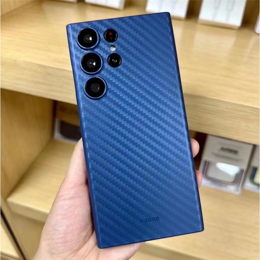 Ốp Lưng Tpu Kết Cấu Sợi Carbon Thiết Kế Siêu Mỏng Cho Samsung Galaxy S23 / S23 Plus / S23
