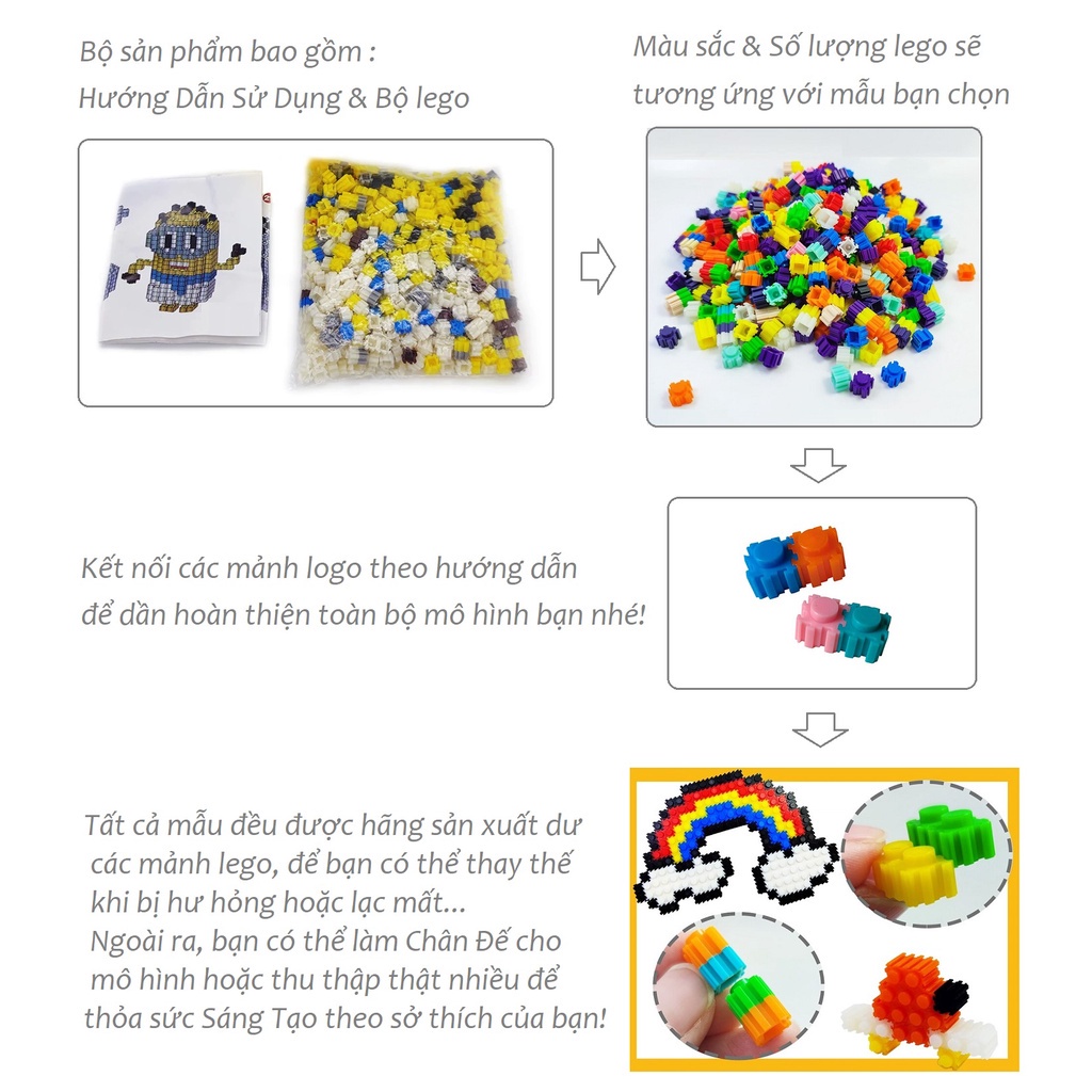 Bộ Lắp Ráp Mô Hình Các Nhân Vật Đồ Chơi Lắp Mô Hình 3D Báo Hồng Đáng Yêu Tinh Nghịch