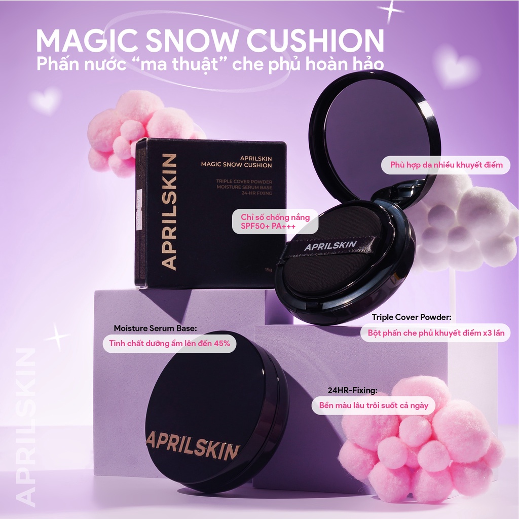 Phấn nước AprilSkin Magic Snow Cushion (Galaxy Edition)
