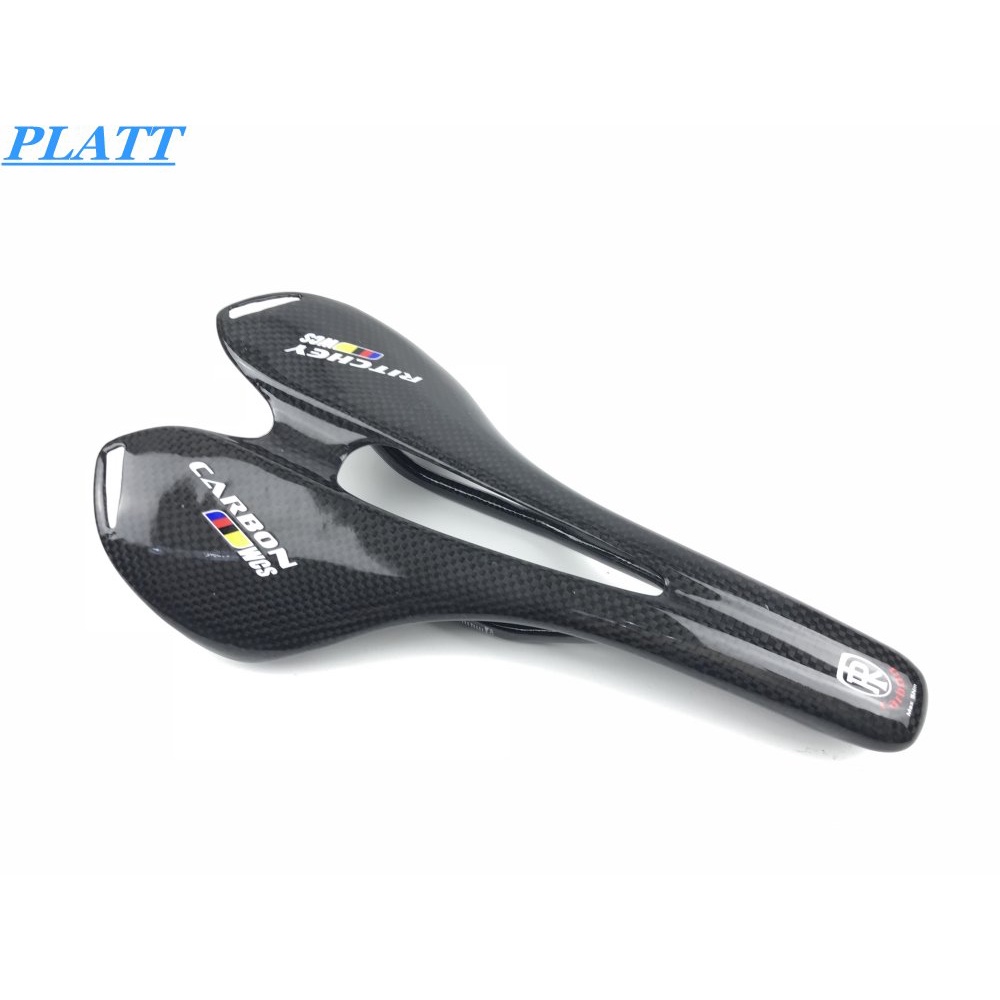 Miếng Dán Logo WCS 3K Bằng Sợi Carbon Bảo Vệ Yên Xe Đạp Leo Núi