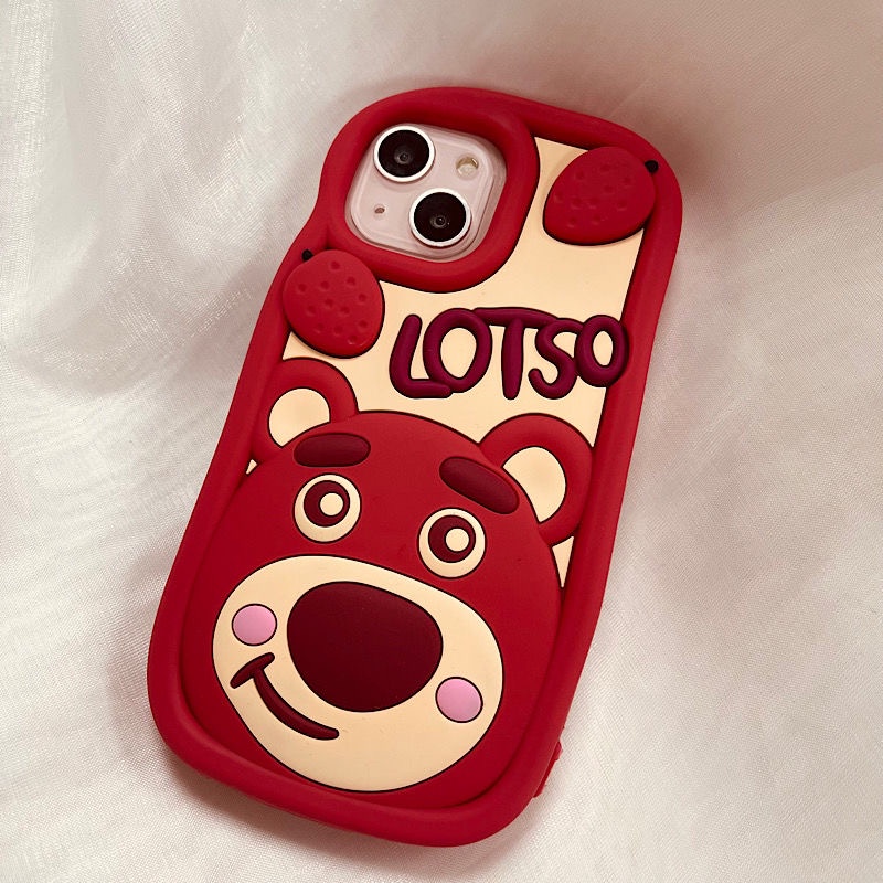 Ốp Điện Thoại Hình Gấu 3D Cho Vivo S1 V23 V20Pro Y21 Y21s Y33s Y20 Y20s Y20i Y12s Y12d Y76 Y77 Y17 Y15 Y12 Y11 V9 X60 X70 X80 X90