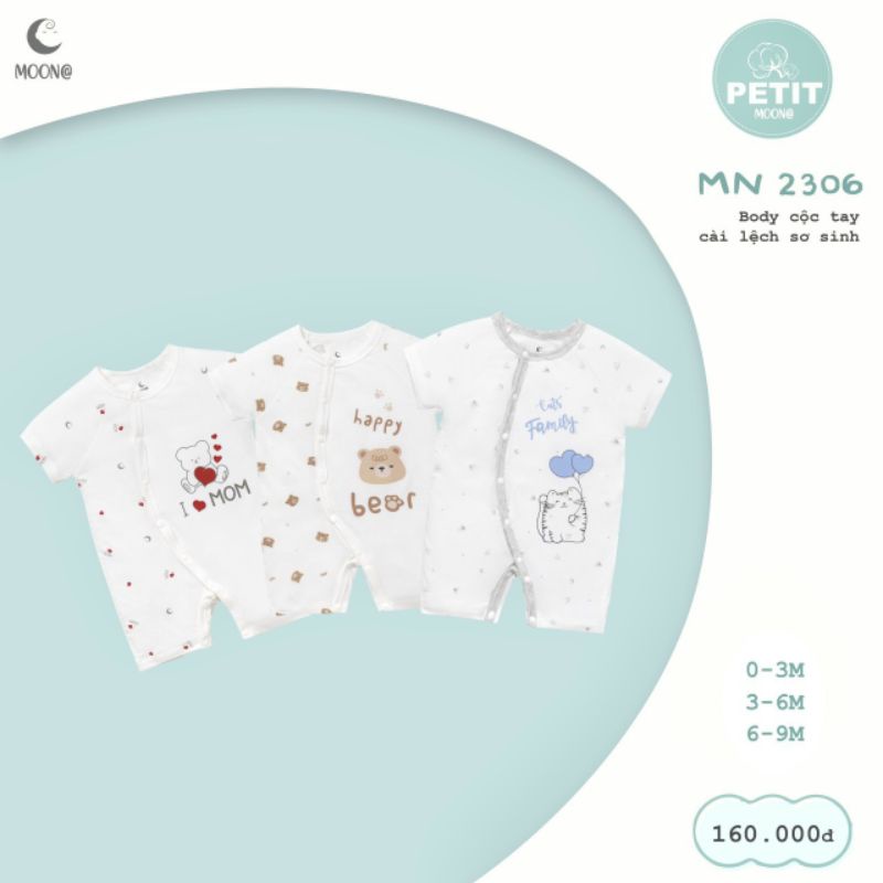 Body cộc petit cho bé 0-6m