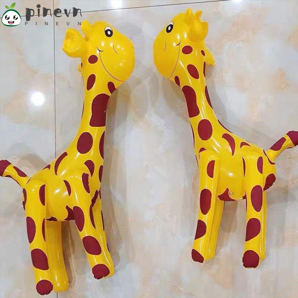 2 Bong Bóng Bơm Hơi Hình Hươu Cao Cổ Dễ Thương