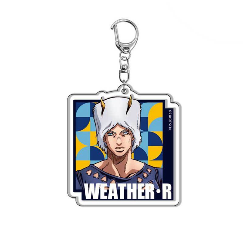 Móc Chìa Khóa Bằng Acrylic Họa Tiết Hoạt Hình JoJo Bizarre Adventure
