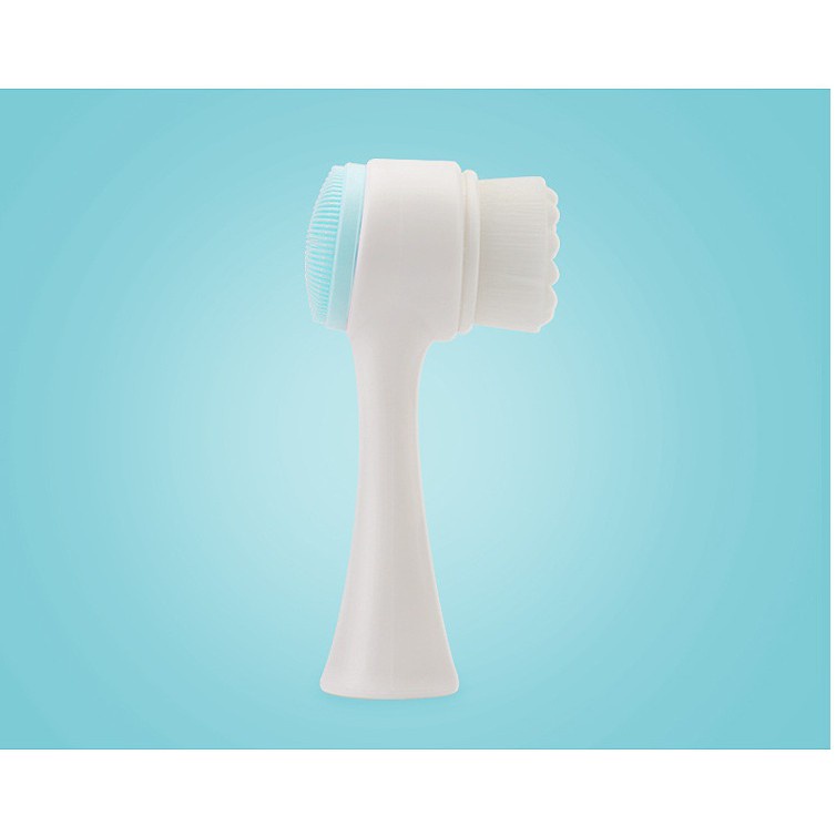 Cọ Rửa Mặt Silicone Hai Mặt Mát Xa Làm Sạch Lỗ Chân Lông