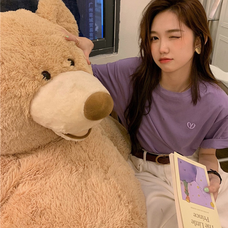 Áo Thun Tay Ngắn Dáng Rộng Thêu Họa Tiết Thời Trang Mới 2023 Cho Nữ