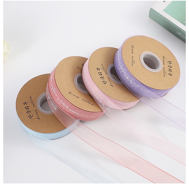 Ruy băng voan chữ nhỏ