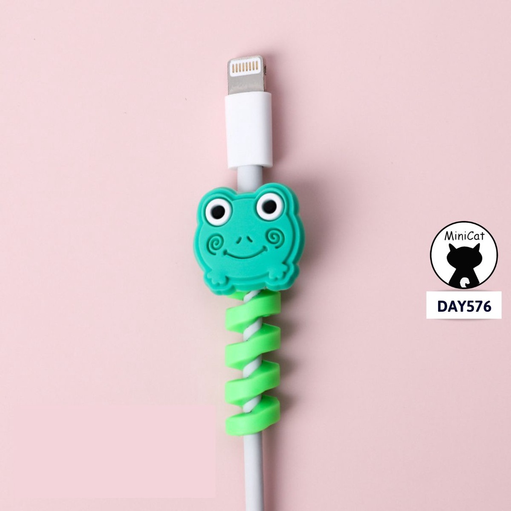 Dây quấn silicone cao cấp bảo vệ tai nghe, cáp sạc hình thú dễ thương, tiện lợi MiniCat DAY576