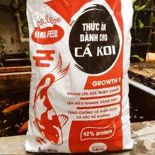 1kg cám cá koi king feed 42% đạm - tăng size mạnh, lên màu chuẩn - cám cá koi 686