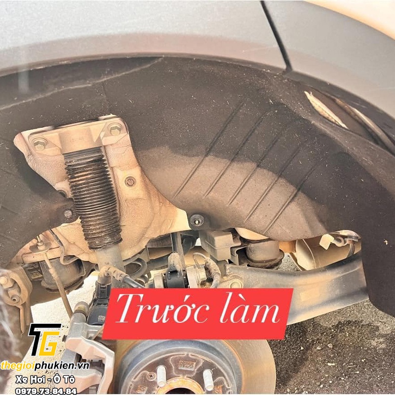 Bộ lòng vè nhựa chắn bùn 2 bánh sau Hyundai Santafe 2019-2022