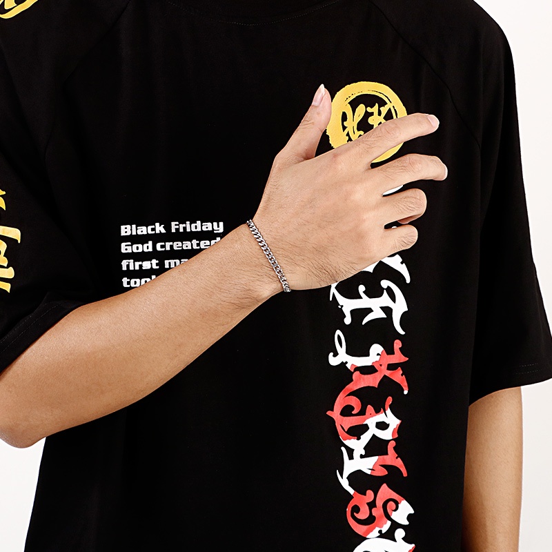 Vòng Đeo Tay Bằng Thép Không Gỉ 316L Phong Cách Hip hop Đơn Giản Cho Nam Và Nữ