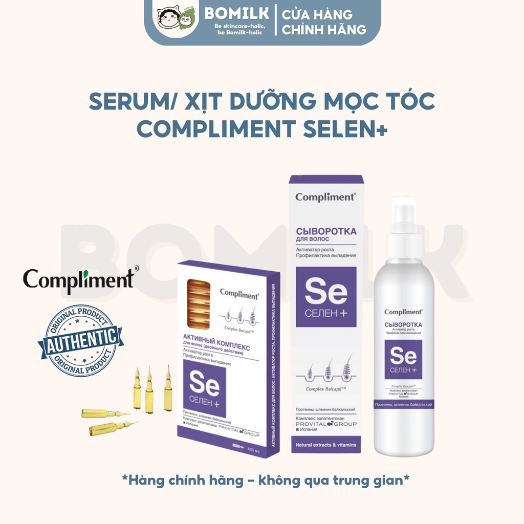 Bộ dưỡng tóc Compliment Selen+ - dưỡng tóc chắc khoẻ