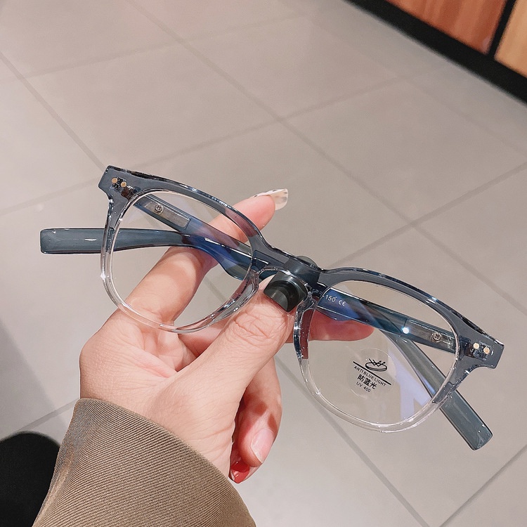 Mắt Kính Gọng Nhỏ Chống Ánh Sáng Xanh Phong Cách Hàn Quốc Cổ Điển Dành Cho Nữ