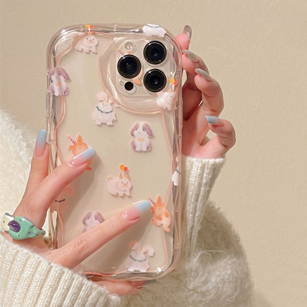 Ốp Điện Thoại TPU Mềm Chống Sốc Họa Tiết Tranh Sơn Dầu Hình Động Vật Dễ Thương Cho IPhone 11 12 13 14 Pro Max