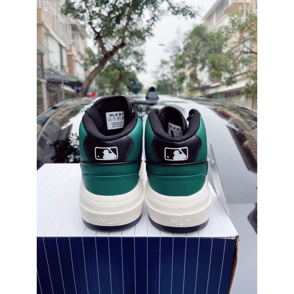 Giày thể thao sneaker mlb liner, giày sneaker mlb xanh lá cổ cao bản cao cấp ảnh thật