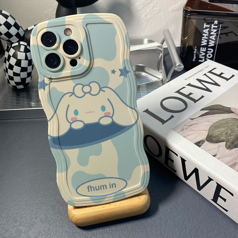 Ốp Điện Thoại Chống Sốc Họa Tiết Chú Chó Màu Tím / Xanh Dương Cho iPhone 14 / 13 / 12 / 11 / X / 8 / 7P / 6P / 6