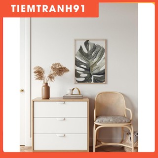 Tranh Canvas Cao Cấp | Tranh màu nước - Tropical Leaf Print, Tropical Decor Plant, Botanical, Tropical Wall Art Décor