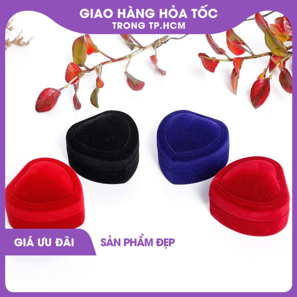 Hộp đựng nhẫn trái tim 0208