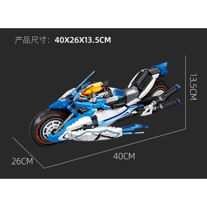 Đồ Chơi Lắp Ráp Xe Mô Tô Vui Nhộn Cho Bé