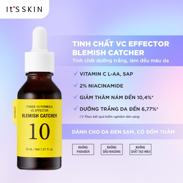 Tinh chất dưỡng sáng cấp ẩm sâu It's Skin Power 10 Formula VC Effector Blemish Catcher 30ml