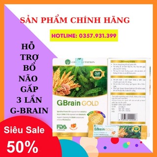 Cốm GBAIN GOLD 👍[CHÍNH HÃNG]👍 hỗ trợ bổ não gấp 3 lần G-BRAIN , tăng hấp thu vị cam thơm ngon dễ uống