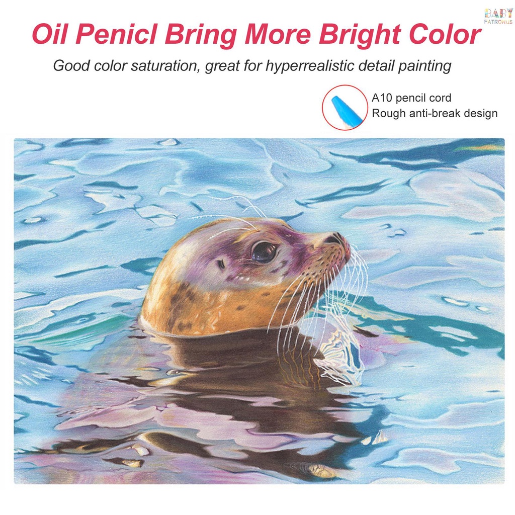 Bộ Bút Chì Màu Dầu 72 Màu Sắc Tùy Chọn Dùng Vẽ Phác Thảo DIY Dành Cho Học Sinh / Người Lớn