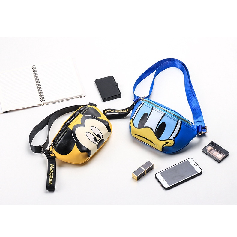 Disney Túi Đeo Chéo Ngực Cỡ Lớn Họa Tiết Chuột Mickey Thời Trang Xu Hướng Cho Nữ