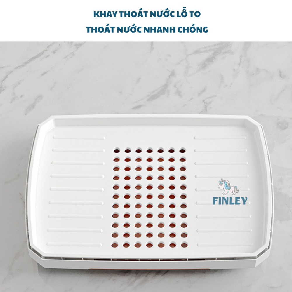 Giá Khay Úp Đựng Bình Sữa Finley Smart FL-0030 Có Nắp Đậy Cho Bé