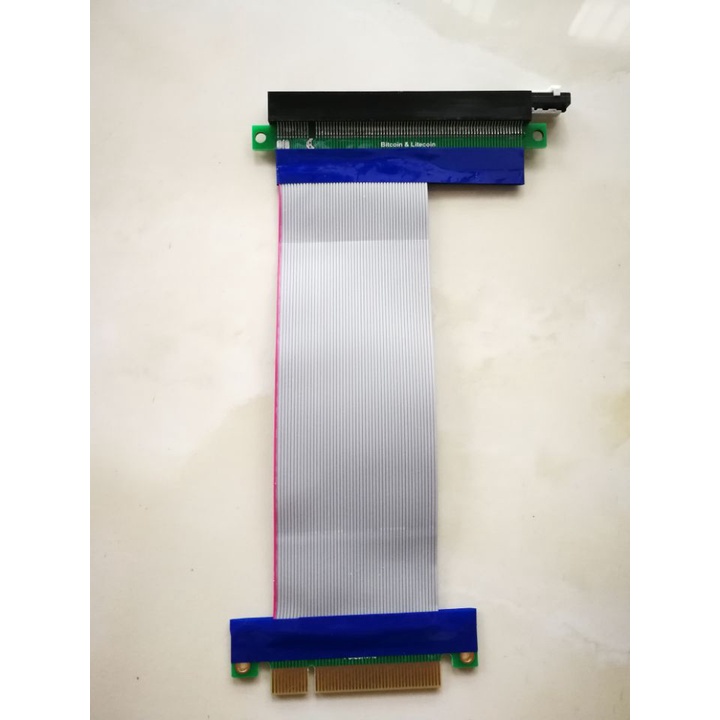 Hàng sẵn có Old Factory PCI-E 8X đến 16X Cáp phẳng linh hoạt 3060 Card đồ họa X8 sang X16 Cáp chuyển