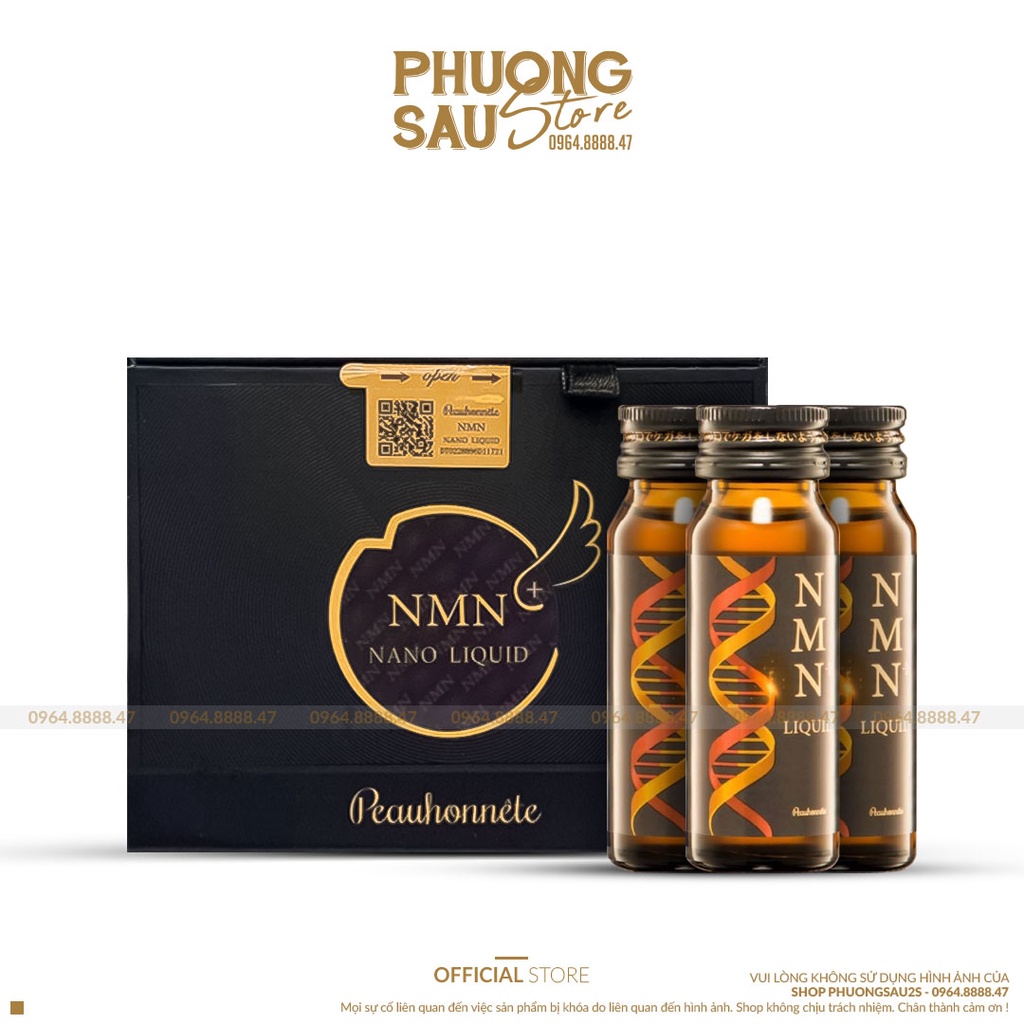 NMN + Arg Liquid 12000 Nước Uống Collagen Trẻ Hóa Da Cao Cấp, Mẫu Mới Hộp 12 Chai Của Nhật Bản.