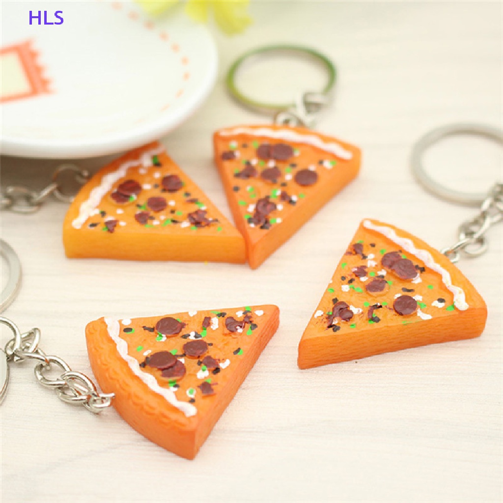 Set 1 / 6 Móc Khóa Hình Bánh Pizza Dễ Thương