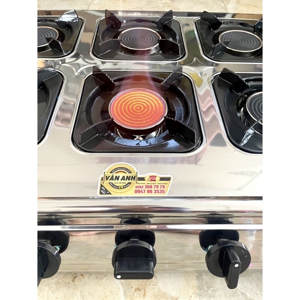 BẾP GAS 6 LÒ HỒNG NGOẠI