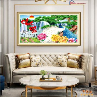 Tranh đính đá cha mẹ LV076 (75cm x 50cm)